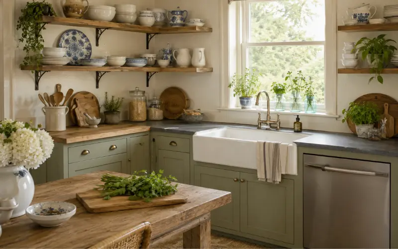 coastal grandma kitchen