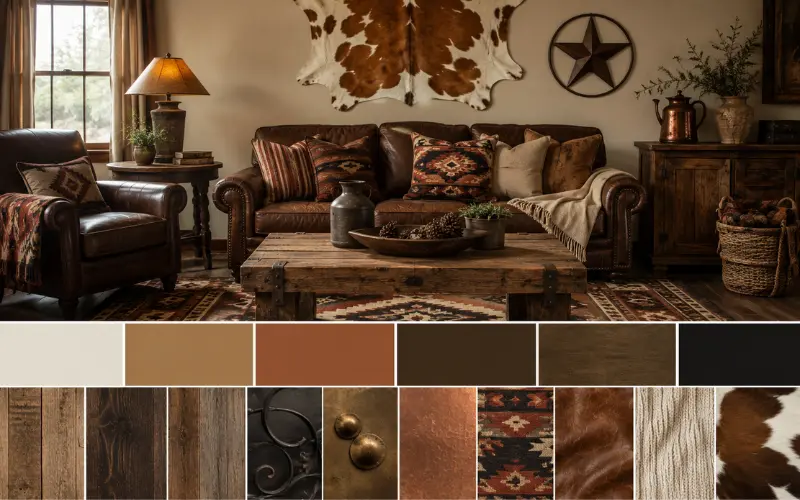 color palette and materials that actually work together