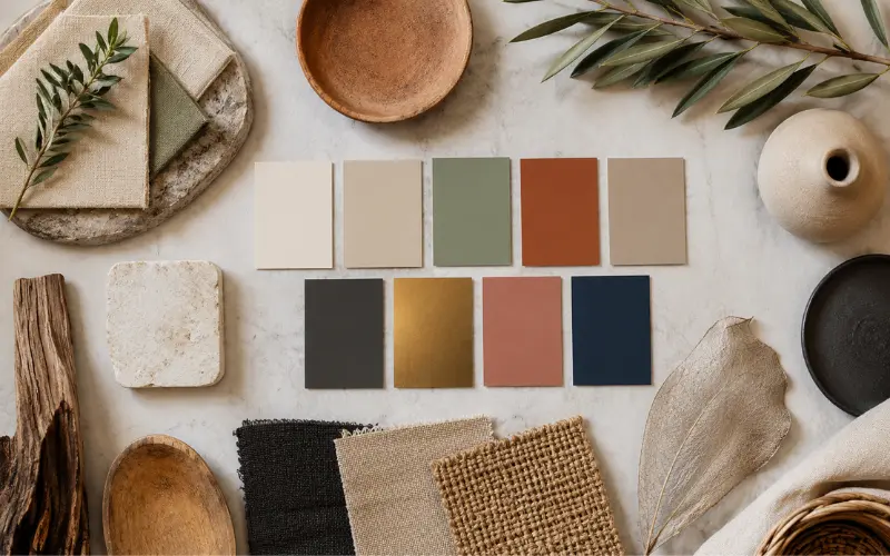 color palette that defines this style