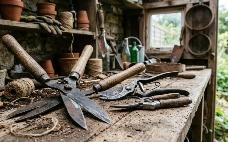 cutting tools vintage gardening