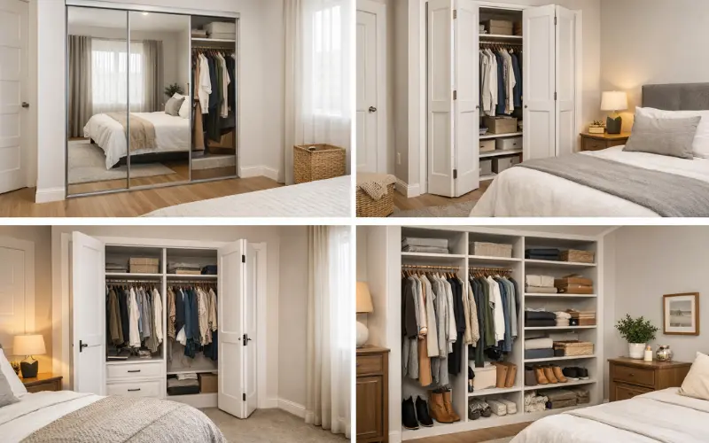 door styles for small wardrobe design