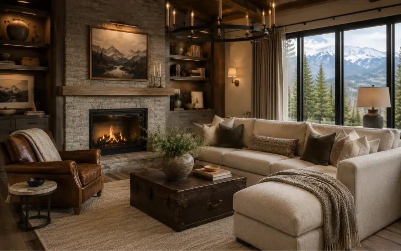 elegant mountain home decor for a more refined look