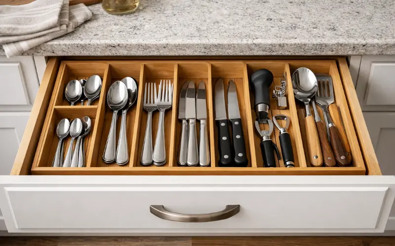 flatware and cutlery drawer
