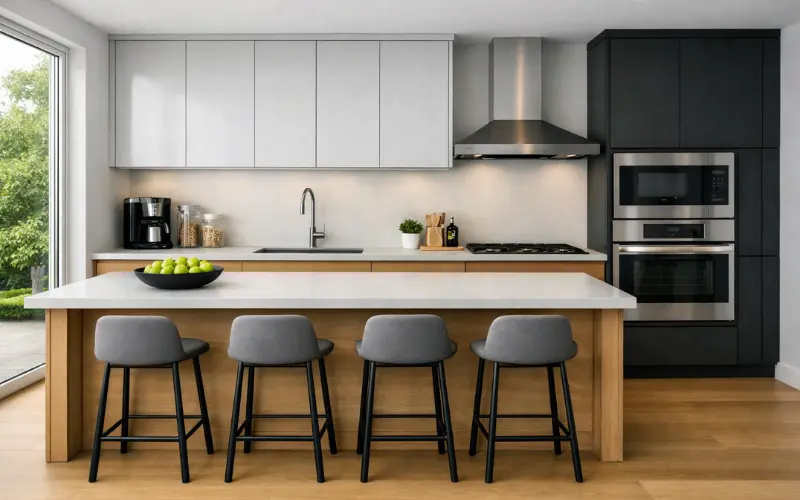 handleless and push-to-open designs