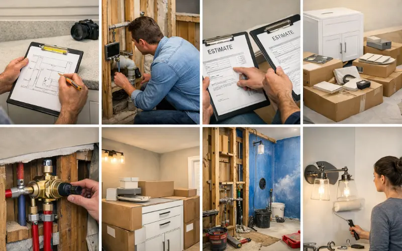 how to plan bathroom renovations on a budget