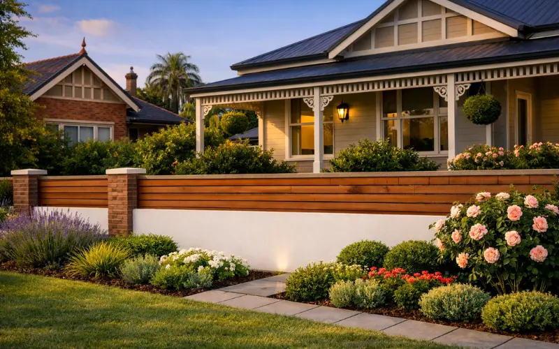 low boundary walls