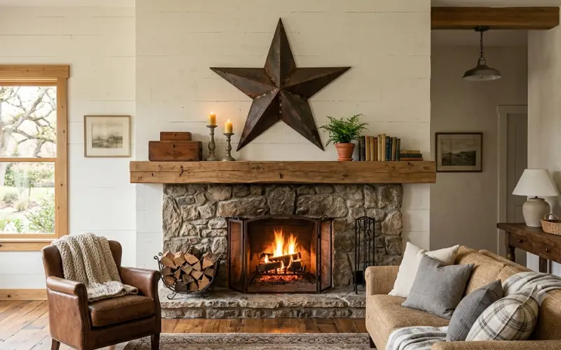 metal stars wall decor