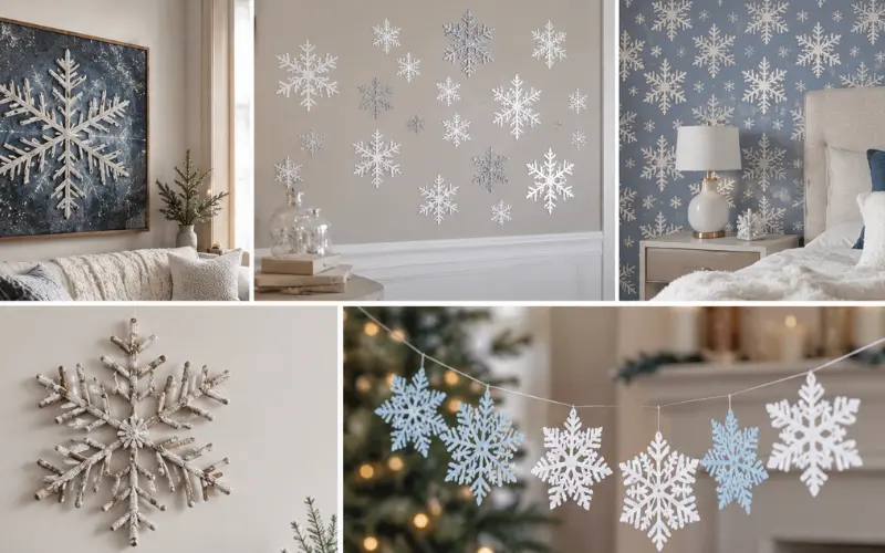 popular types of snowflake wall decor