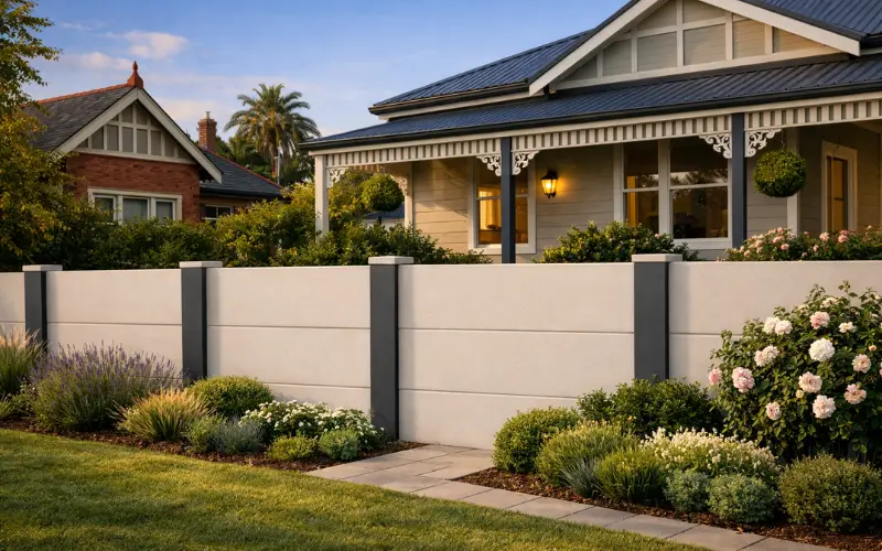 rendered masonry-look walls