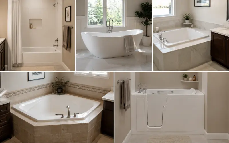 types of bathtubs beyond these two