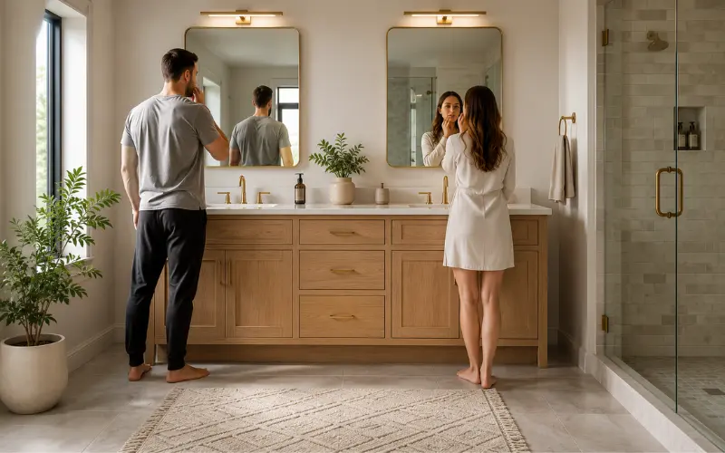 why are bathroom vanities so tall now