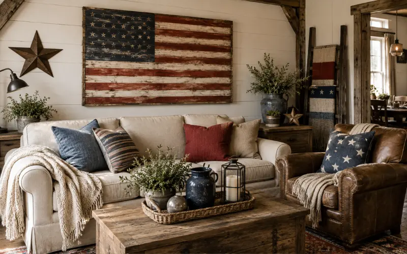 americana and patriotic decor without the kitsch