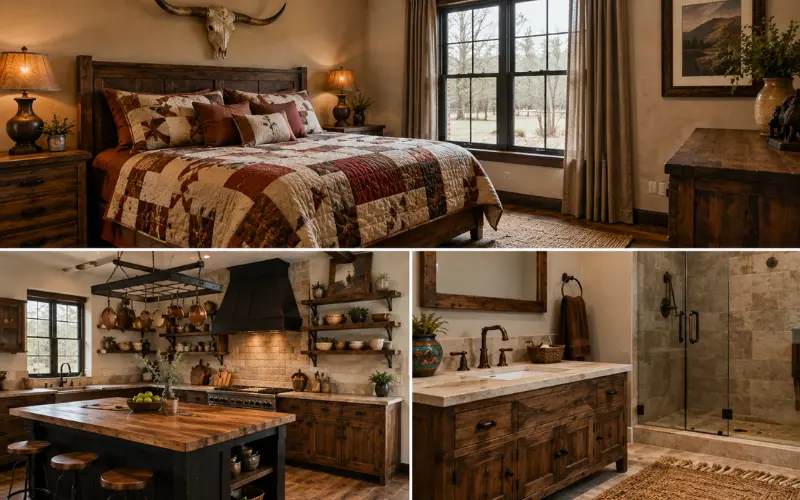 bedroom kitchen and bath where restraint matters most