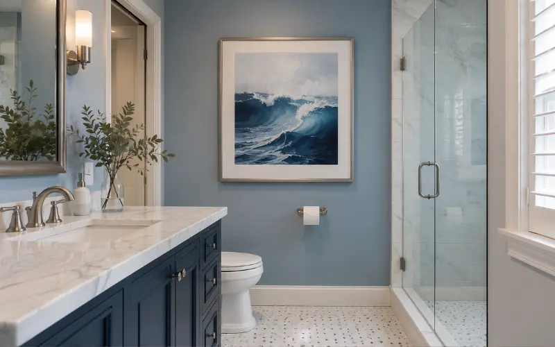 blue bathroom pictures