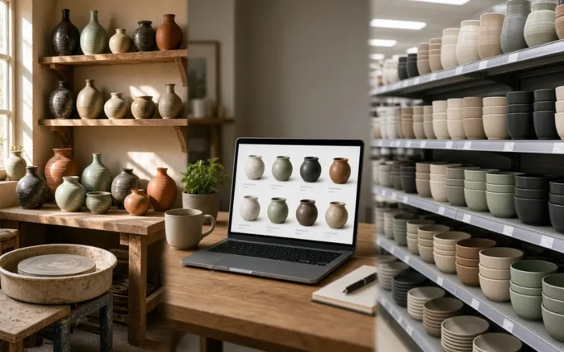 buying direction local studios vs online marketplaces vs big retail