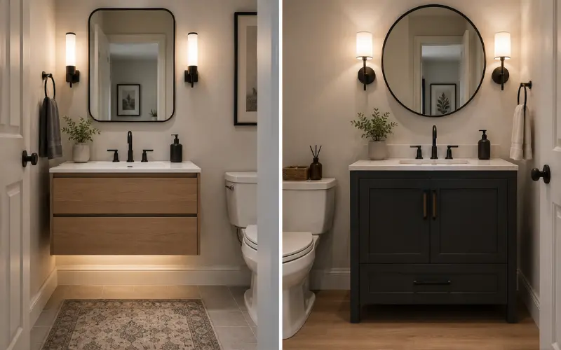 floating vs freestanding the small-room difference