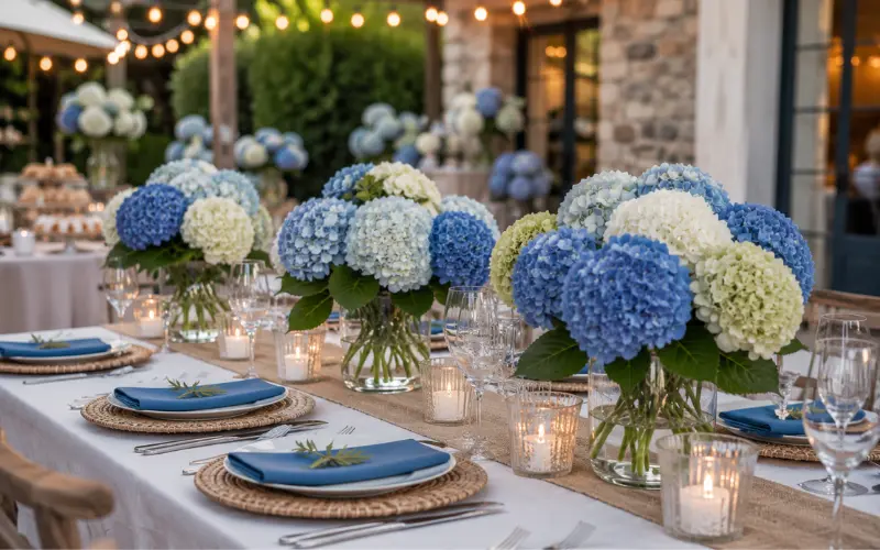 hydrangea decor party styling what actually survives an event