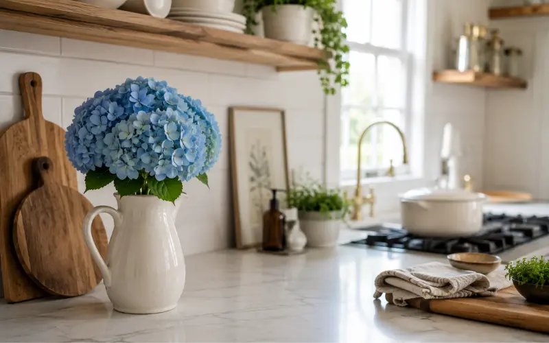 hydrangea kitchen decor the placement problem nobody talks about