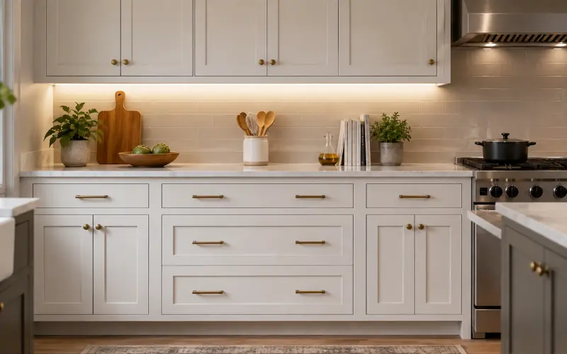knobs or pulls what actually looks better on kitchen cabinets
