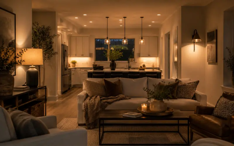 lighting in layers not one overhead fixture