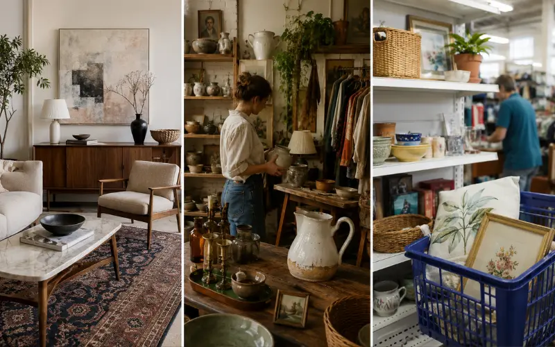 the three types of online thrift store home decor sellers
