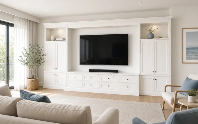 built-in freestanding or wall-mounted