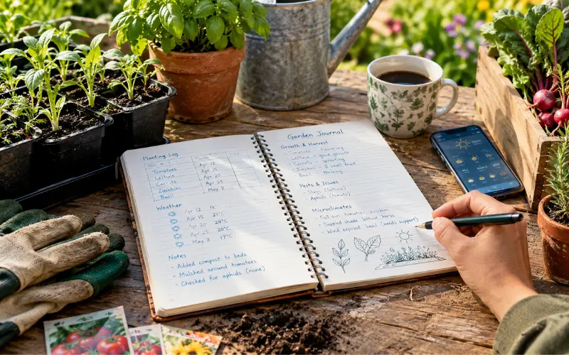 establish a gardening journal