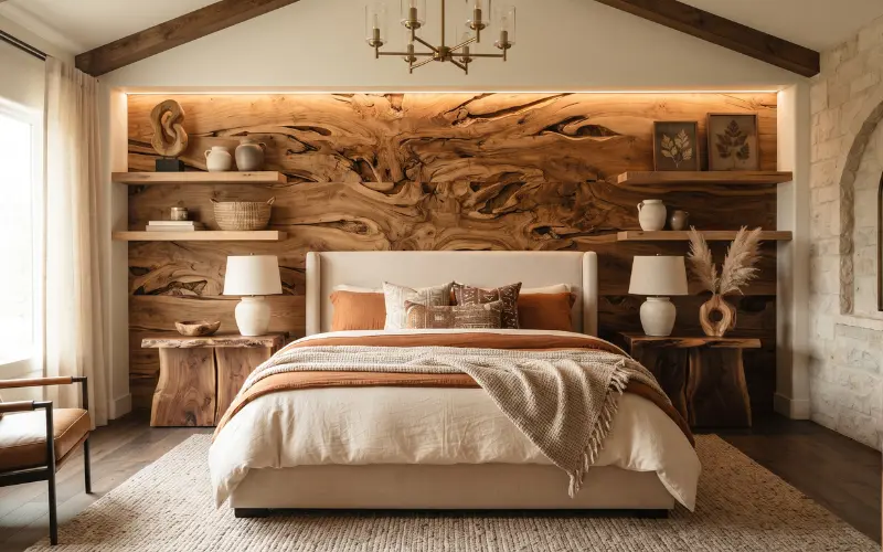 feature walls with natural texture