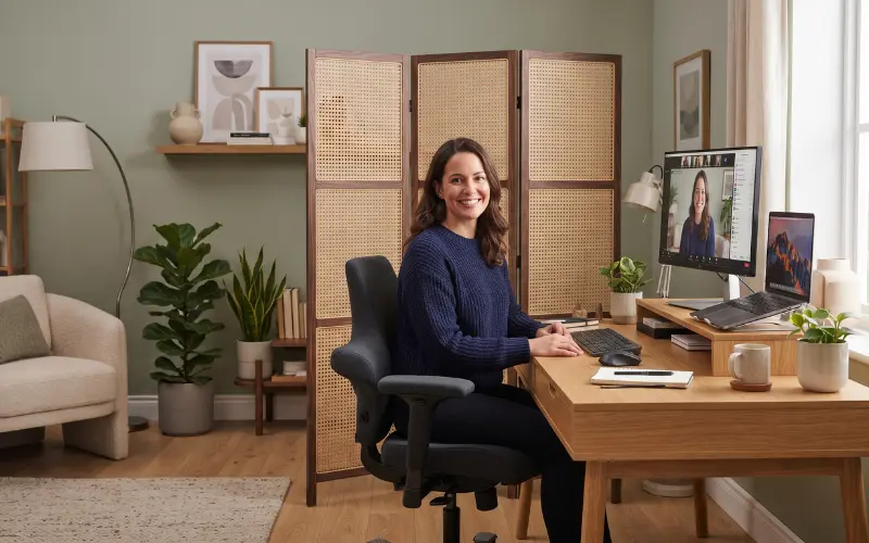 home offices in shared rooms
