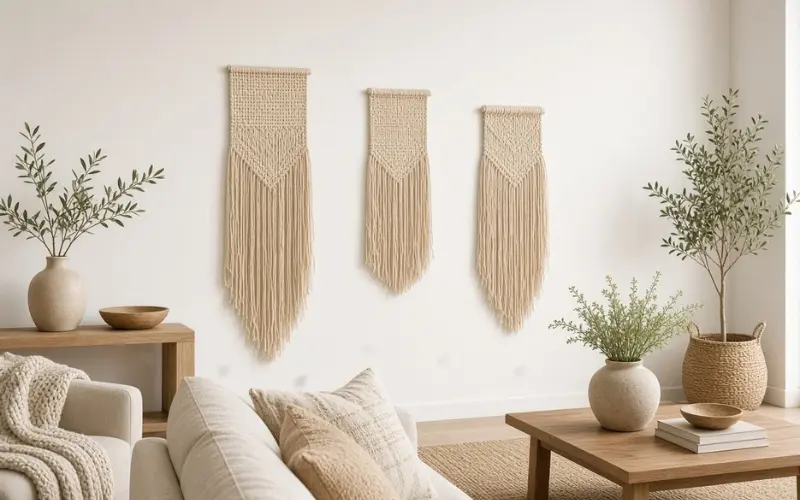 woven fibers and fabric hangings