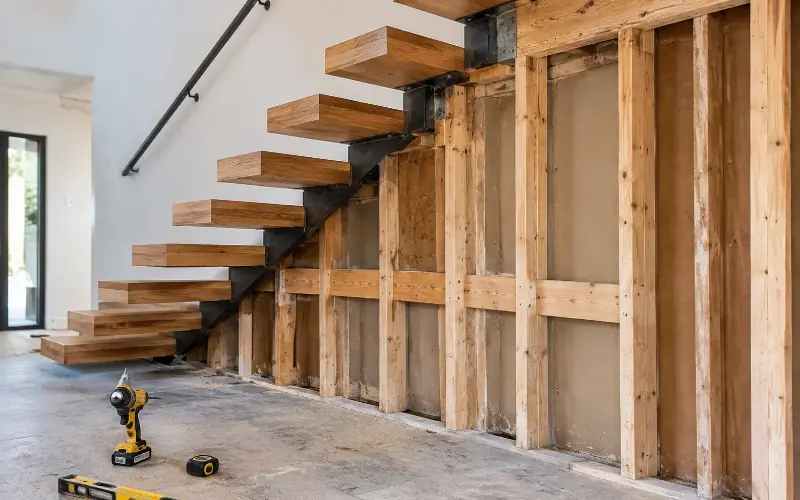 confirm what the stair will be attached to