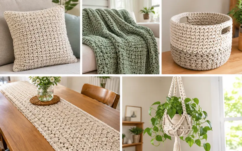 simple crochet ideas home decor beginners can finish this weekend