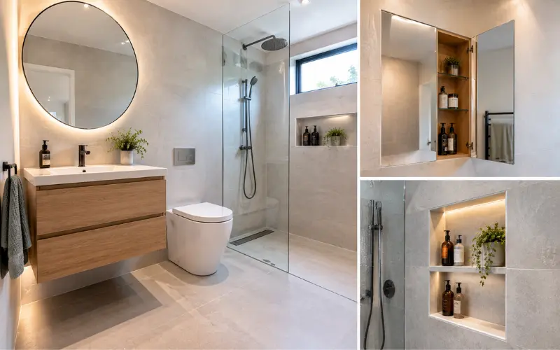 space-saving vanities and storage solutions