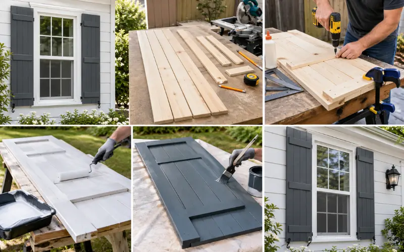 step-by-step building simple exterior shutters