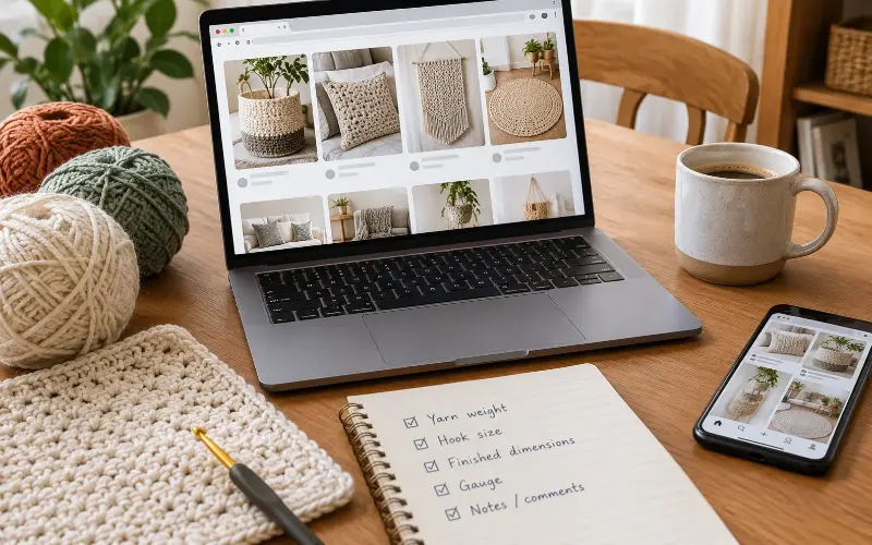 where to find free crochet home decor patterns
